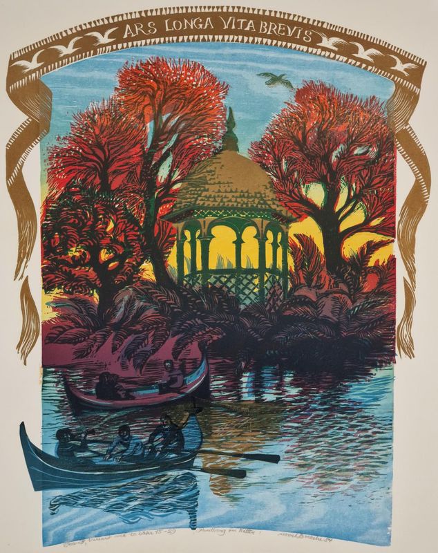 Pavilliong om natten - variant med to båter 15/29