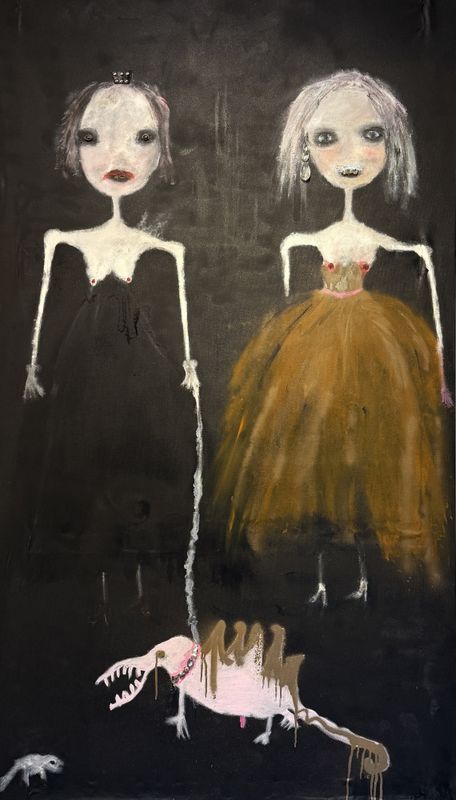 2 Damer - Original maleri